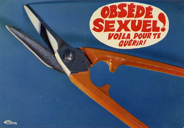 Cartes Postales Pop et  Kitsch des années 50, 70 et 70 - Pop and kitsch vintage postcards from the fifties, the sixties and the seventies : Ca vous cause ? / Talking tools
