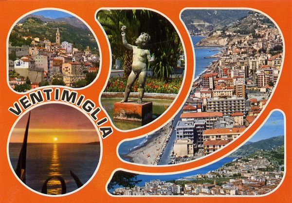 Cartes Postales Pop et  Kitsch des années 50, 70 et 70 - Pop and kitsch vintage postcards from the fifties, the sixties and the seventies : Fenêtres sur la mer