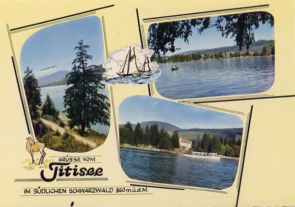 Cartes Postales Pop et  Kitsch des années 50, 70 et 70 - Pop and kitsch vintage postcards from the fifties, the sixties and the seventies : Fenêtres sur campagne