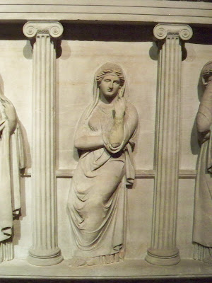 Detail of the Mourning Women Sarcophagus