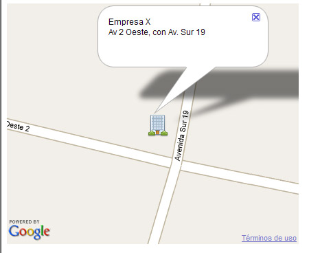 Croquis de ubicación con google map API Croquis de ubicación con google map API
