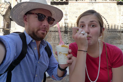 Frozen yoghurt is big in Europe! Unreal!