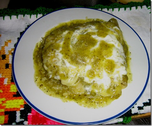 ENCHILADAS VERDES (SUIZAS) 011