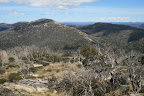 View from Mt Namadgi - Mt Kelly and the Kelly Spur