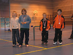 Max et Luc, champions dAlsace de double Poussin. Devant les Haut Rhinois.