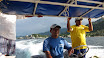 Taxi boat back from Tayrona to Santa Marta