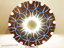 Moonchild: Walnut & resin, 13in. diam.