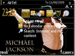 Screenshot of MJ theme by Dusty Janeway for E71