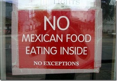 no mexican food