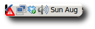 image showing Ksplice notification icon in the system notification applet
