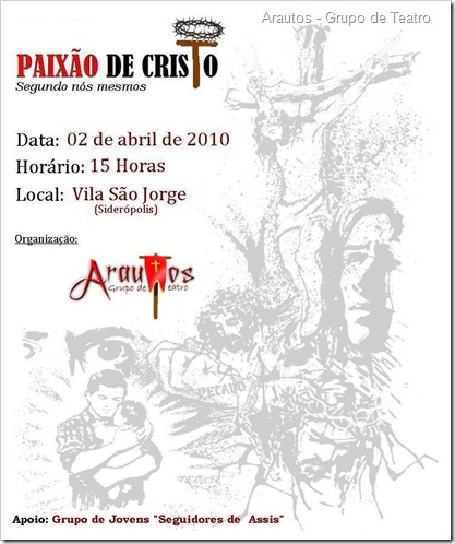 Cartaz - Paixão de Cristo Cartaz - Paixão de Cristo