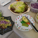 The making of said wrap. Don't forget the avocado!