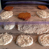Buns and burgers dehydrating