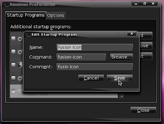 Menambahkan Fusion-Icon ke dalam Sessions