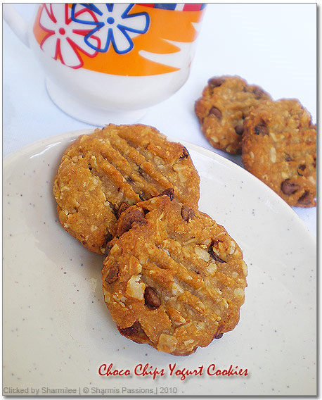 Eggless Choco Chip Yogurt Cookies Eggless Choco Chip Yogurt Cookies
