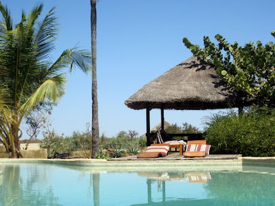 Swimming pool at Les Collines de Niassam in Senegal