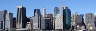 Manhattan skyline from Brooklyn New York
