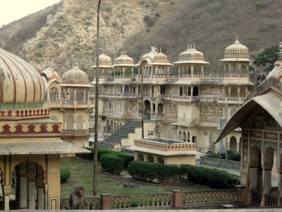 Temple complex in Galta, near Jaipur, India