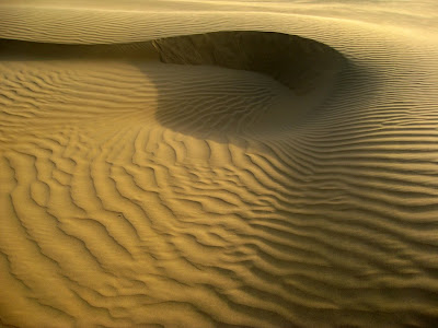 Sand dunes in the Thar Desert in Rajasthan