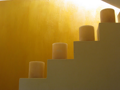 Candles in Casa El Carretero hotel in Cartagena