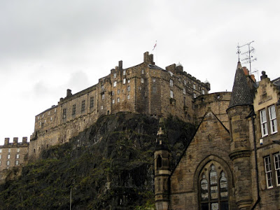 Edinburgh Castle as seen from below