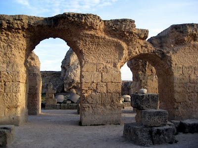 Roman ruins in Carthage, Tunisia