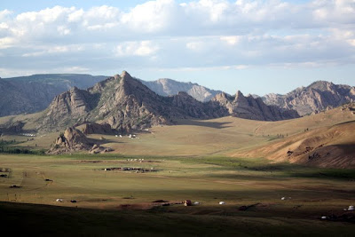 Mountains in Terelj National Park in Mongolia