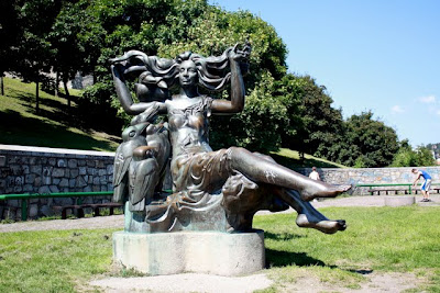 Sculpture in a park in Bratislava Slovakia