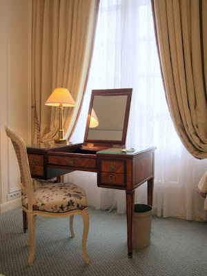 Hotel room at Le Bristol in Paris France