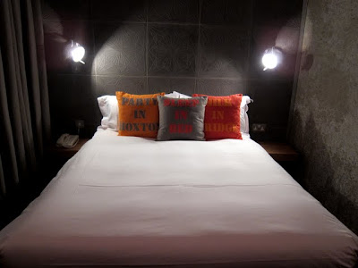 Bed in the Hoxton Hotel's Suzy Hoodless Room