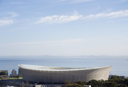 South Africa Cape Town. The 2010 World Cup Stadium, in Greenpoint, just next to Table Bay, in the centre of the city. 
03/2010
Photo's by Rodger Bosch