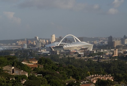 South Africa Kwazulu. The Moses Mabhida Stadium in Durban. This stadium was built for the 2010 World Cup, with Durban as one of the host cities.
Photo by Rodger Bosch
24/03/2010