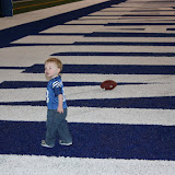 I think he was telling Mom or Dad to get the ball for him.