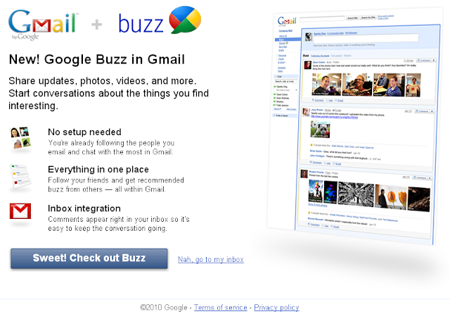 New! Google Buzz in Gmail