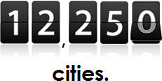12,250 Visiting Cities!