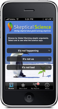 Skeptical Science iPhone App Skeptical Science iPhone App