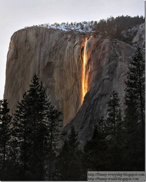 美國加州 火瀑布 Yosemite National Park (3)