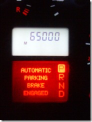 Amazingly, the car has made it to 65'000 miles