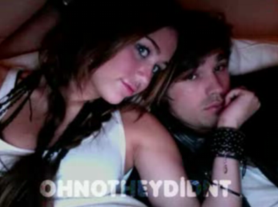 Miley Cyrus Personal Facebook Pictures with Justin Gaston