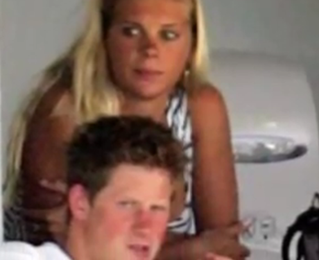 Prince Harry and girlfriend Chelsy Davy pic