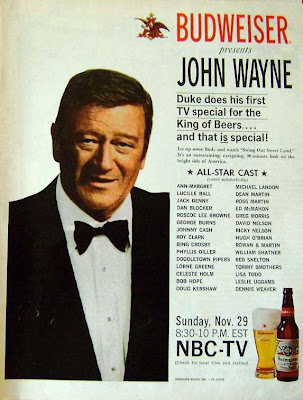 John Wayne anunciando Budweiser