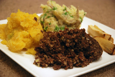Burns Night Supper - Haggis, Neeps, Chappit Tatties + Parsnips