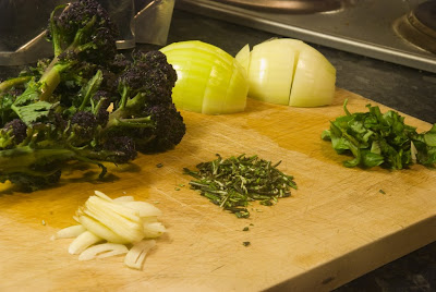 broccoli and prosciutto pasta ingredients