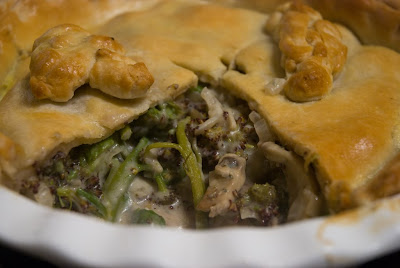 Asparagus, Broccoli and Blue Cheese Pie