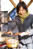 重ね煮の説明をする永瀬さんです。お世話になりました。