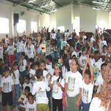 legria das crianças durante a E.B.F.
