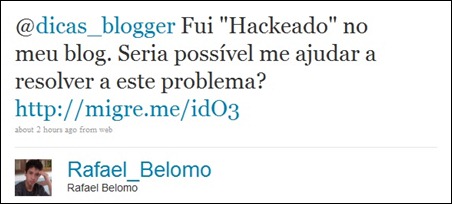 Tweet do Rafael Tweet do Rafael