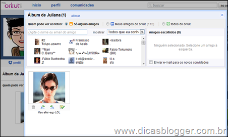 álbum do Orkut