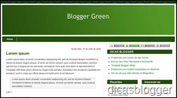 Template Blogger Green Template Blogger Green