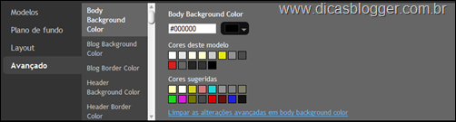 Fontes e Cores Fontes e Cores